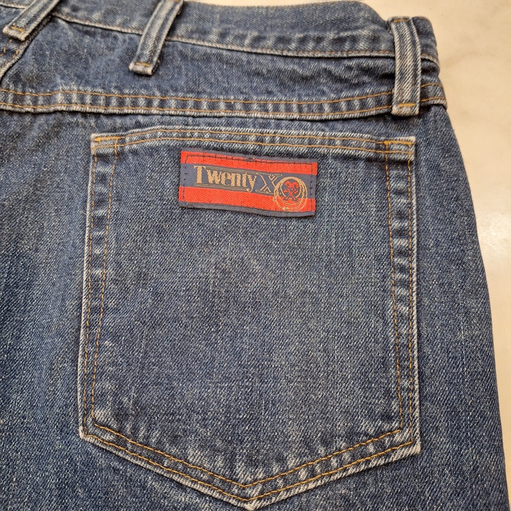 Wrangler Twenty X‎ Jeans Mens 36x32 Blue Straight Leg Western Denim Workwear